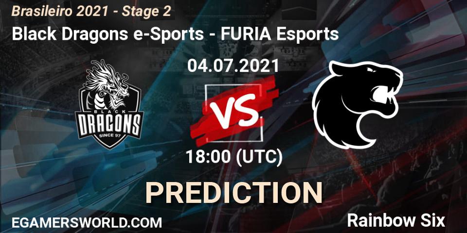 Black Dragons e-Sports vs FURIA Esports: Match Prediction. 04.07.2021 at 18:00, Rainbow Six, Brasileirão 2021 - Stage 2