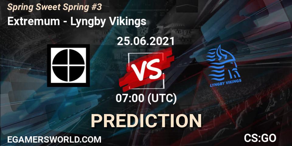 Extremum vs Lyngby Vikings: Match Prediction. 25.06.21, CS2 (CS:GO), Spring Sweet Spring #3
