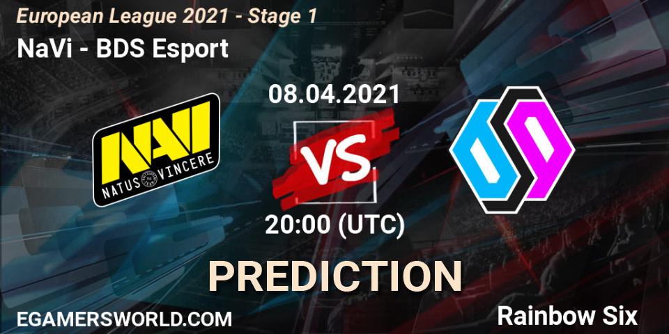 NaVi vs BDS Esport: Match Prediction. 08.04.2021 at 19:45, Rainbow Six, European League 2021 - Stage 1