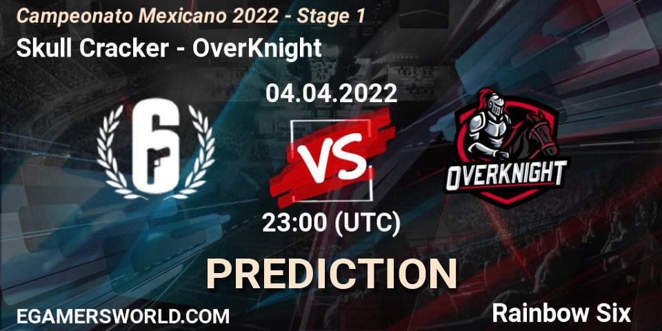 Skull Cracker vs OverKnight: Match Prediction. 04.04.2022 at 23:00, Rainbow Six, Campeonato Mexicano 2022 - Stage 1