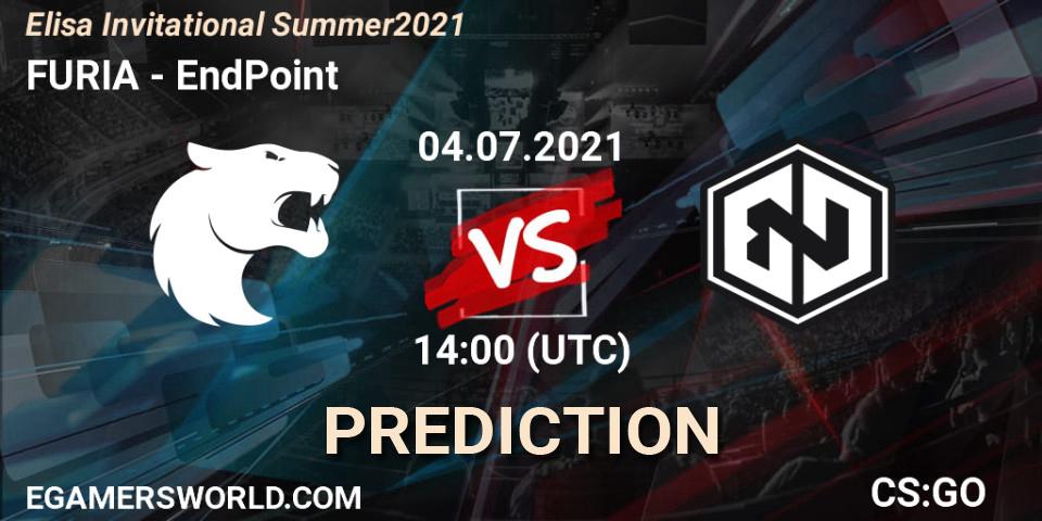 FURIA vs EndPoint: Match Prediction. 04.07.2021 at 14:00, Counter-Strike (CS2), Elisa Invitational Summer 2021