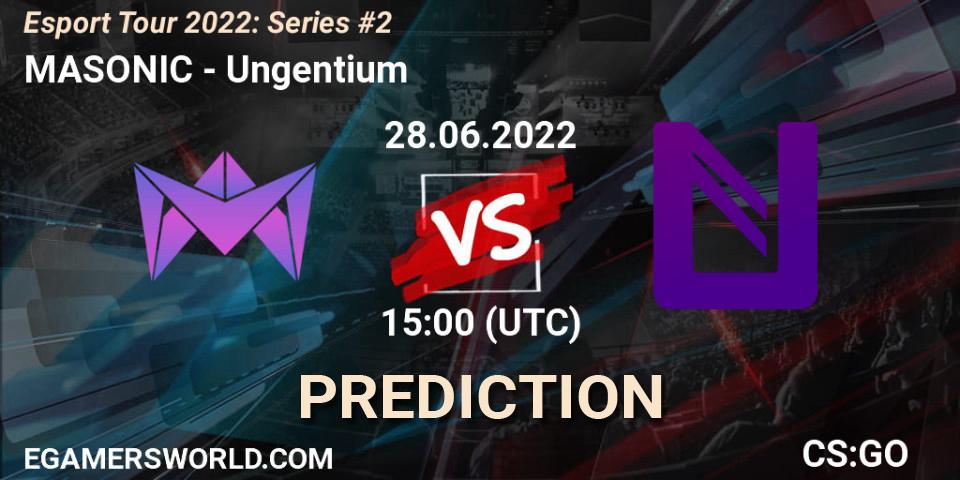 MASONIC vs Ungentium: Match Prediction. 29.06.2022 at 07:00, Counter-Strike (CS2), Esport Tour 2022: Series #2