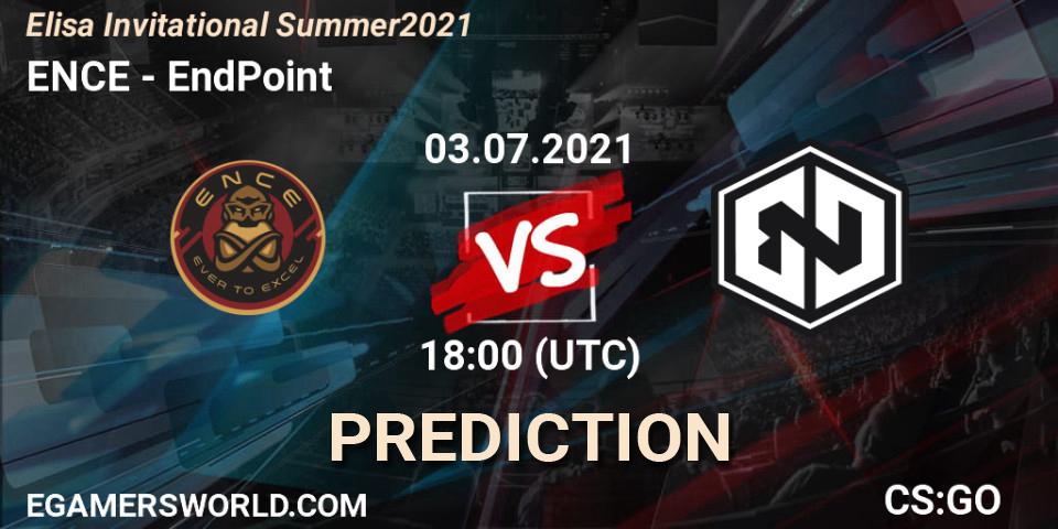 ENCE vs EndPoint: Match Prediction. 03.07.2021 at 18:00, Counter-Strike (CS2), Elisa Invitational Summer 2021