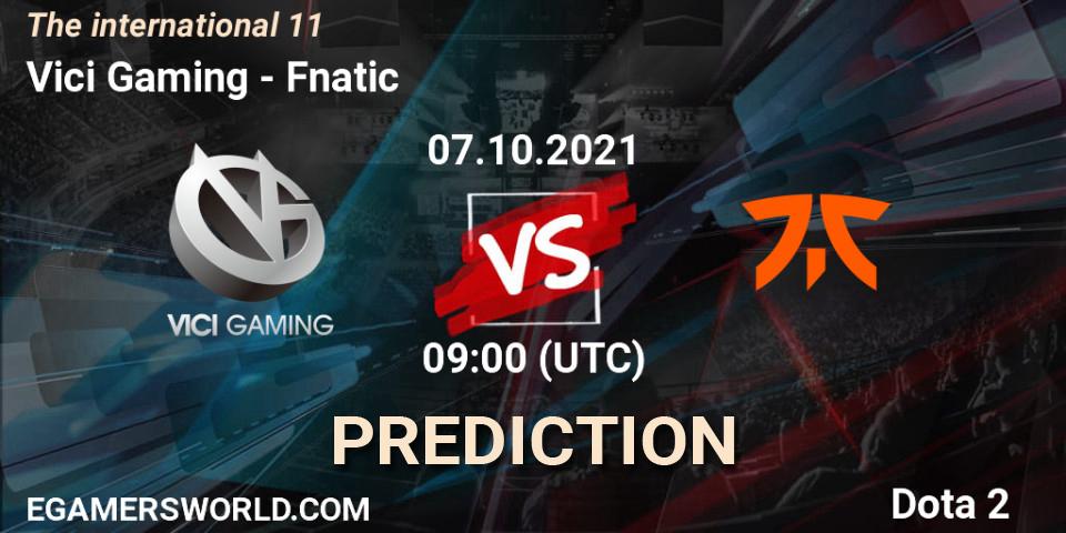 Vici Gaming vs Fnatic: Match Prediction. 07.10.2021 at 10:41, Dota 2, The Internationa 2021