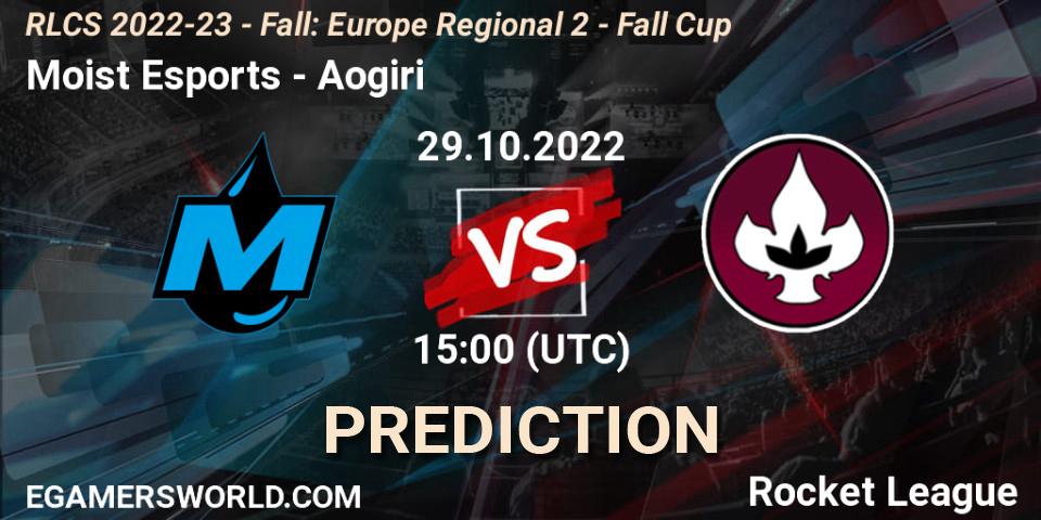 Moist Esports vs Aogiri: Match Prediction. 29.10.2022 at 15:00, Rocket League, RLCS 2022-23 - Fall: Europe Regional 2 - Fall Cup