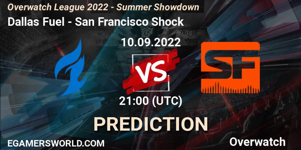 Dallas Fuel vs San Francisco Shock: Match Prediction. 10.09.2022 at 22:00, Overwatch, Overwatch League 2022 - Summer Showdown