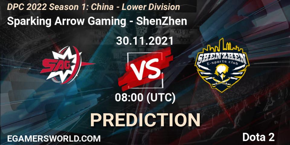 Sparking Arrow Gaming vs ShenZhen: Match Prediction. 30.11.2021 at 07:58, Dota 2, DPC 2022 Season 1: China - Lower Division