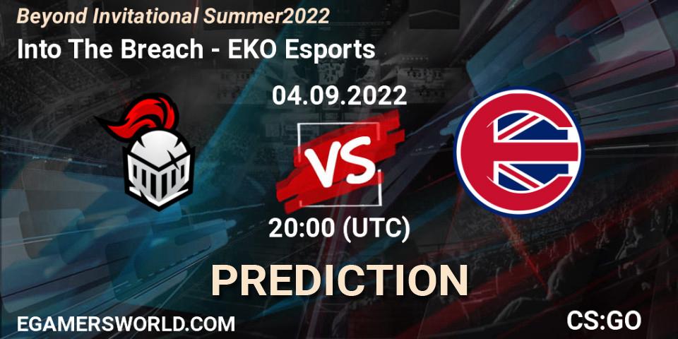 Into The Breach vs EKO Esports: Match Prediction. 04.09.2022 at 19:30, Counter-Strike (CS2), Beyond Invitational Summer 2022