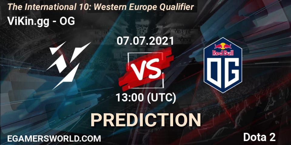 ViKin.gg vs OG: Match Prediction. 07.07.2021 at 12:30, Dota 2, The International 10: Western Europe Qualifier
