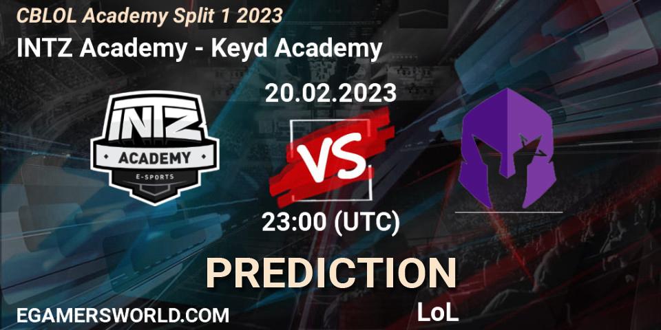 INTZ Academy vs Keyd Academy: Match Prediction. 20.02.2023 at 23:00, LoL, CBLOL Academy Split 1 2023
