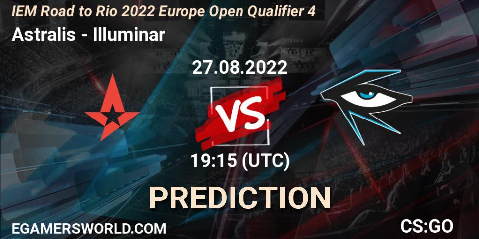 Astralis vs Illuminar: Match Prediction. 27.08.2022 at 19:15, Counter-Strike (CS2), IEM Road to Rio 2022 Europe Open Qualifier 4