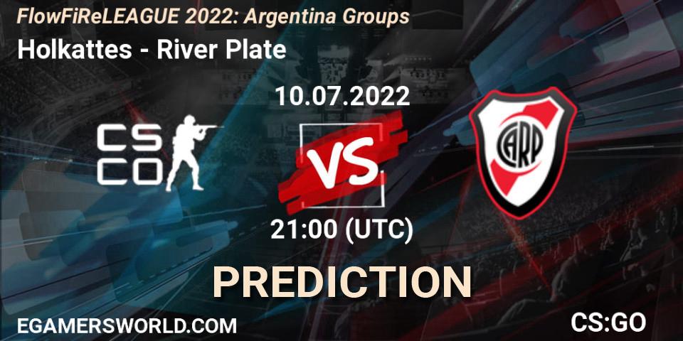 Holkattes vs River Plate: Match Prediction. 10.07.2022 at 21:10, Counter-Strike (CS2), FlowFiReLEAGUE 2022: Argentina Groups