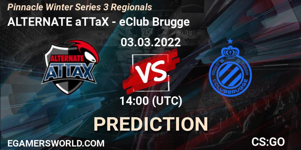 ALTERNATE aTTaX vs eClub Brugge: Match Prediction. 03.03.2022 at 14:10, Counter-Strike (CS2), Pinnacle Winter Series 3 Regionals