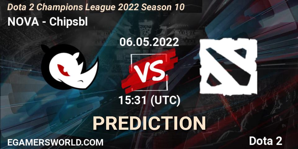 NOVA vs Chipsbl: Match Prediction. 06.05.2022 at 15:31, Dota 2, Dota 2 Champions League 2022 Season 10 