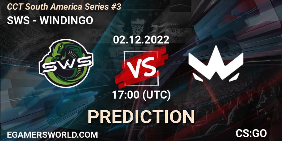 SWS vs WINDINGO: Match Prediction. 02.12.22, CS2 (CS:GO), CCT South America Series #3