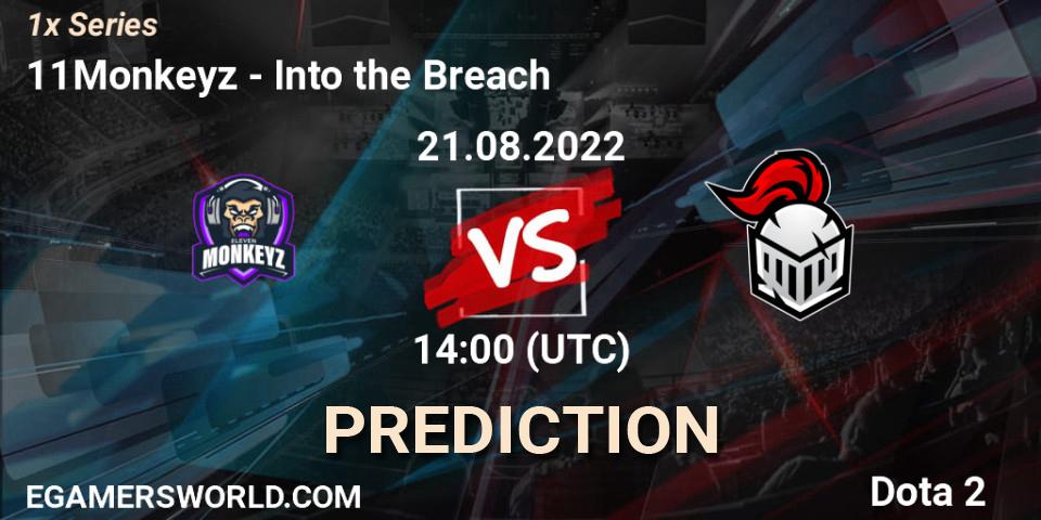 11Monkeyz vs Into the Breach: Match Prediction. 21.08.2022 at 14:34, Dota 2, 1x Series