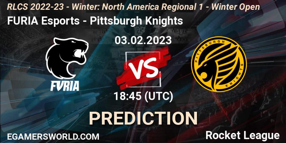FURIA Esports vs Pittsburgh Knights: Match Prediction. 03.02.2023 at 18:45, Rocket League, RLCS 2022-23 - Winter: North America Regional 1 - Winter Open