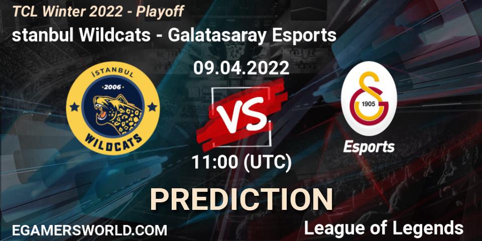 İstanbul Wildcats vs Galatasaray Esports: Match Prediction. 09.04.2022 at 13:00, LoL, TCL Winter 2022 - Playoff
