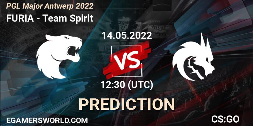 FURIA vs Team Spirit: Match Prediction. 14.05.2022 at 13:00, Counter-Strike (CS2), PGL Major Antwerp 2022