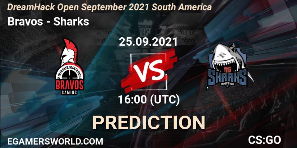 Bravos vs Sharks: Match Prediction. 25.09.2021 at 16:00, Counter-Strike (CS2), DreamHack Open September 2021 South America