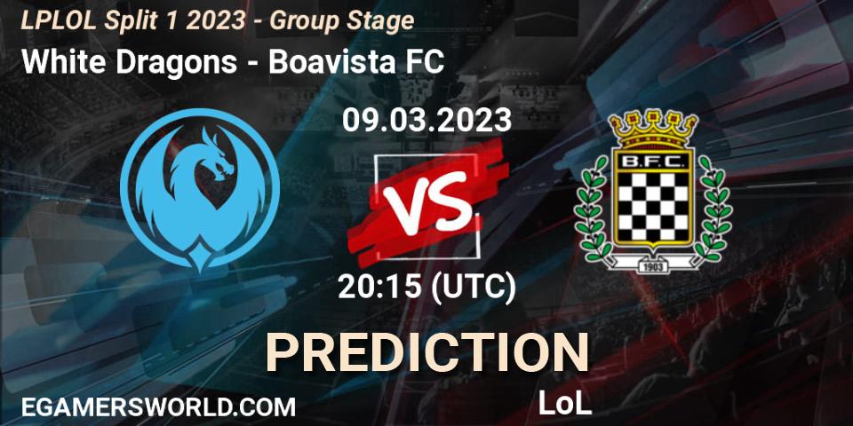 White Dragons vs Boavista FC: Match Prediction. 10.02.2023 at 20:15, LoL, LPLOL Split 1 2023 - Group Stage