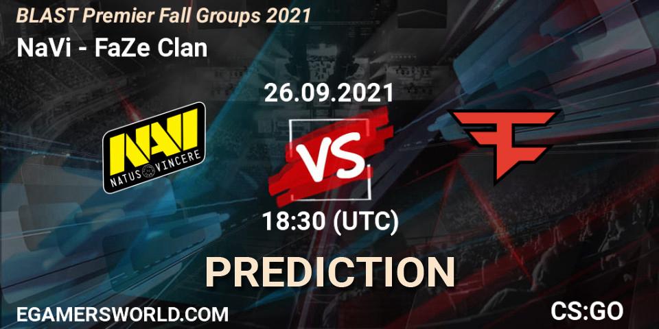 NaVi vs FaZe Clan: Match Prediction. 26.09.2021 at 18:30, Counter-Strike (CS2), BLAST Premier Fall Groups 2021