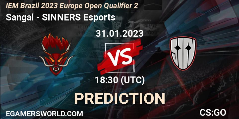 Sangal vs SINNERS Esports: Match Prediction. 31.01.2023 at 18:30, Counter-Strike (CS2), IEM Brazil Rio 2023 Europe Open Qualifier 2