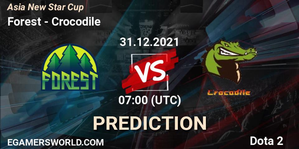 Forest vs Crocodile: Match Prediction. 31.12.2021 at 07:26, Dota 2, Asia New Star Cup
