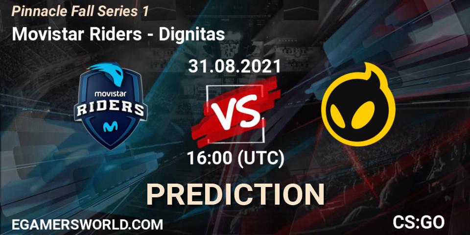 Movistar Riders vs Dignitas: Match Prediction. 31.08.2021 at 16:00, Counter-Strike (CS2), Pinnacle Fall Series #1