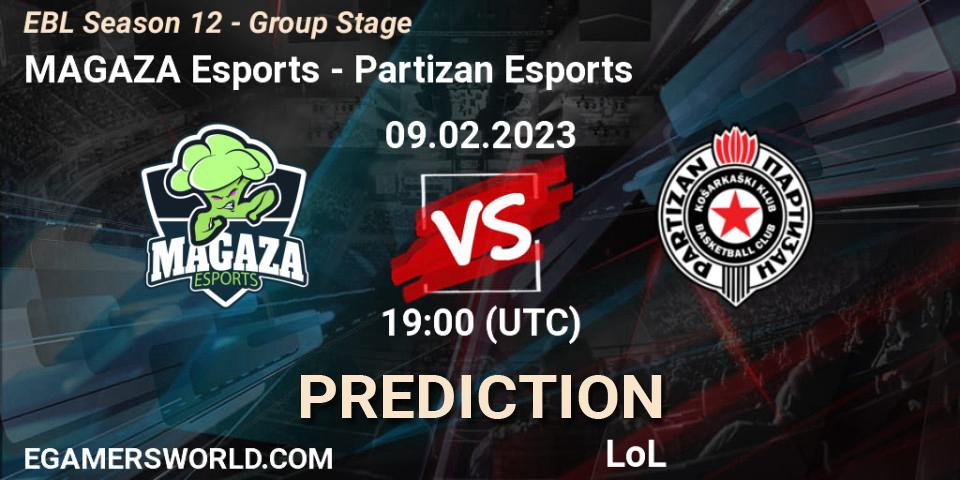 MAGAZA Esports vs Partizan Esports: Match Prediction. 09.02.23, LoL, EBL Season 12 - Group Stage