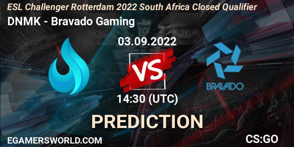 DNMK vs Bravado Gaming: Match Prediction. 03.09.2022 at 14:30, Counter-Strike (CS2), ESL Challenger Rotterdam 2022 South Africa Closed Qualifier