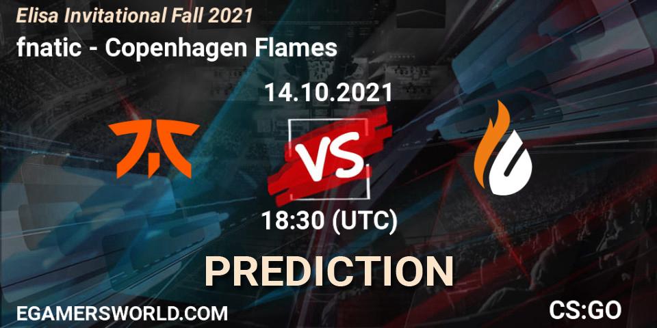 fnatic vs Copenhagen Flames: Match Prediction. 14.10.2021 at 18:50, Counter-Strike (CS2), Elisa Invitational Fall 2021