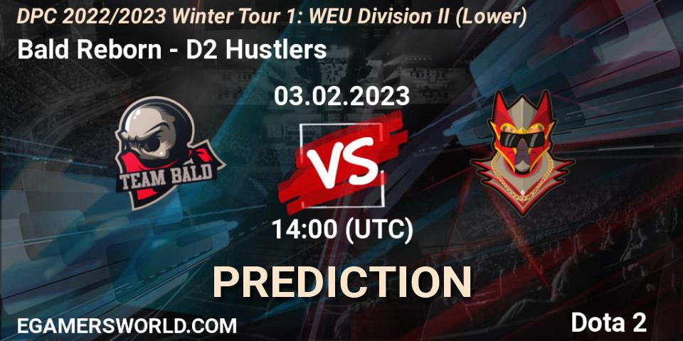 Bald Reborn vs D2 Hustlers: Match Prediction. 03.02.23, Dota 2, DPC 2022/2023 Winter Tour 1: WEU Division II (Lower)