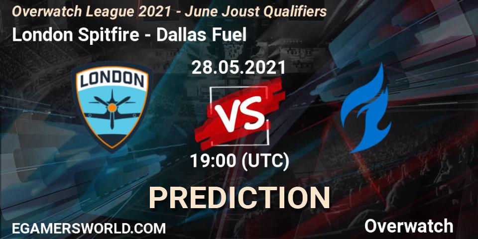 London Spitfire vs Dallas Fuel: Match Prediction. 28.05.21, Overwatch, Overwatch League 2021 - June Joust Qualifiers