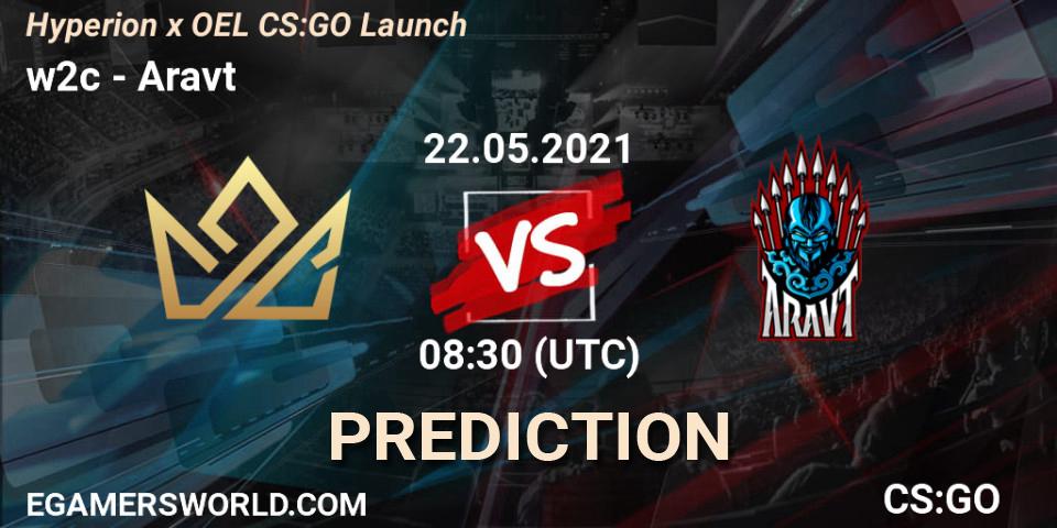 w2c vs Aravt: Match Prediction. 22.05.2021 at 08:30, Counter-Strike (CS2), Hyperion x OEL CS:GO Launch