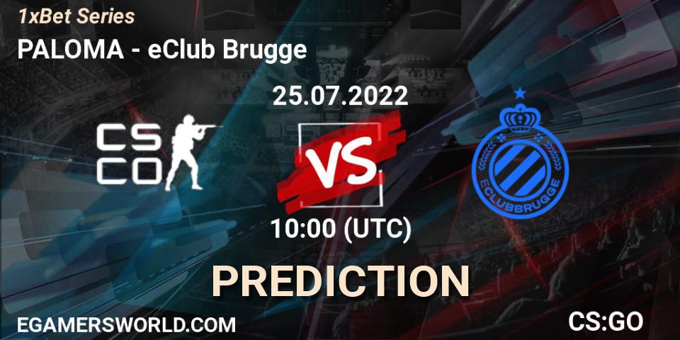 PALOMA vs eClub Brugge: Match Prediction. 25.07.2022 at 10:00, Counter-Strike (CS2), 1xBet Series