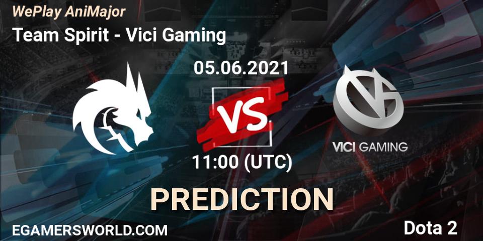 Team Spirit vs Vici Gaming: Match Prediction. 05.06.2021 at 11:00, Dota 2, WePlay AniMajor 2021