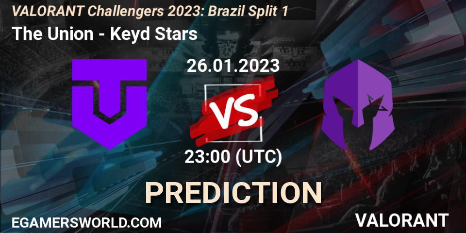 The Union vs Keyd Stars: Match Prediction. 26.01.2023 at 23:00, VALORANT, VALORANT Challengers 2023: Brazil Split 1