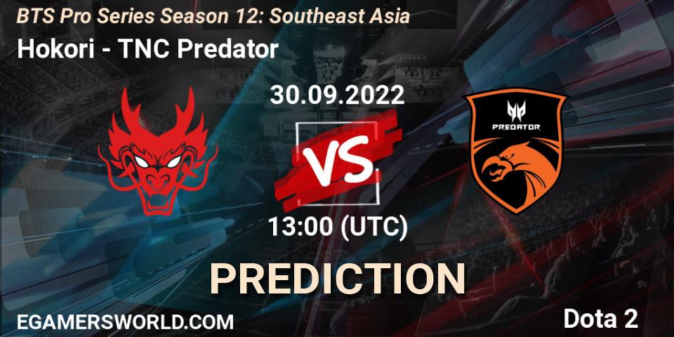 Hokori vs TNC Predator: Match Prediction. 30.09.22, Dota 2, BTS Pro Series Season 12: Southeast Asia