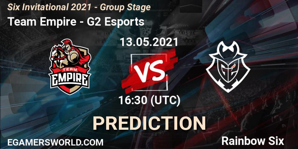 Team Empire vs G2 Esports: Match Prediction. 13.05.21, Rainbow Six, Six Invitational 2021 - Group Stage