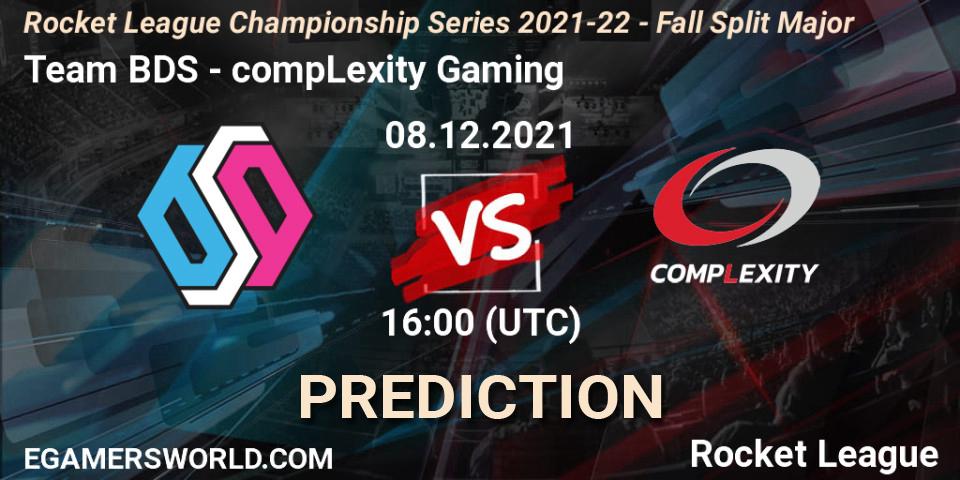 Team BDS vs compLexity Gaming: Match Prediction. 08.12.2021 at 17:00, Rocket League, RLCS 2021-22 - Fall Split Major
