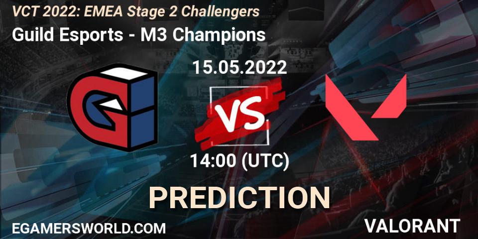 Guild Esports vs M3 Champions: Match Prediction. 15.05.2022 at 14:00, VALORANT, VCT 2022: EMEA Stage 2 Challengers