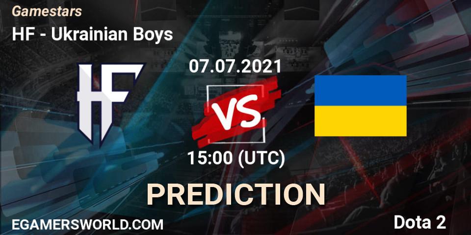 HF vs Ukrainian Boys: Match Prediction. 07.07.2021 at 15:00, Dota 2, Gamestars