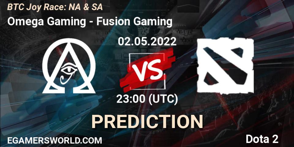 Omega Gaming vs Fusion Gaming: Match Prediction. 07.05.2022 at 23:00, Dota 2, BTC Joy Race: NA & SA