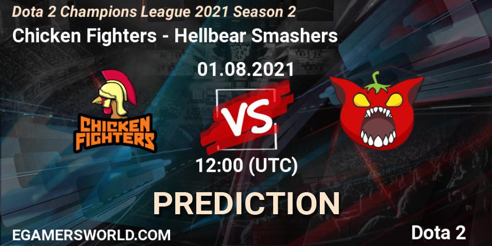 Chicken Fighters vs Hellbear Smashers: Match Prediction. 01.08.2021 at 15:26, Dota 2, Dota 2 Champions League 2021 Season 2