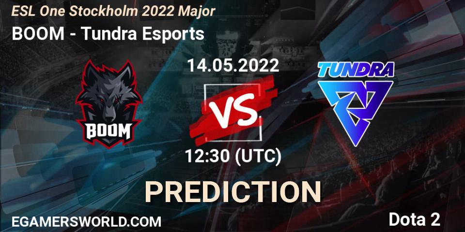 BOOM vs Tundra Esports: Match Prediction. 14.05.2022 at 12:51, Dota 2, ESL One Stockholm 2022 Major