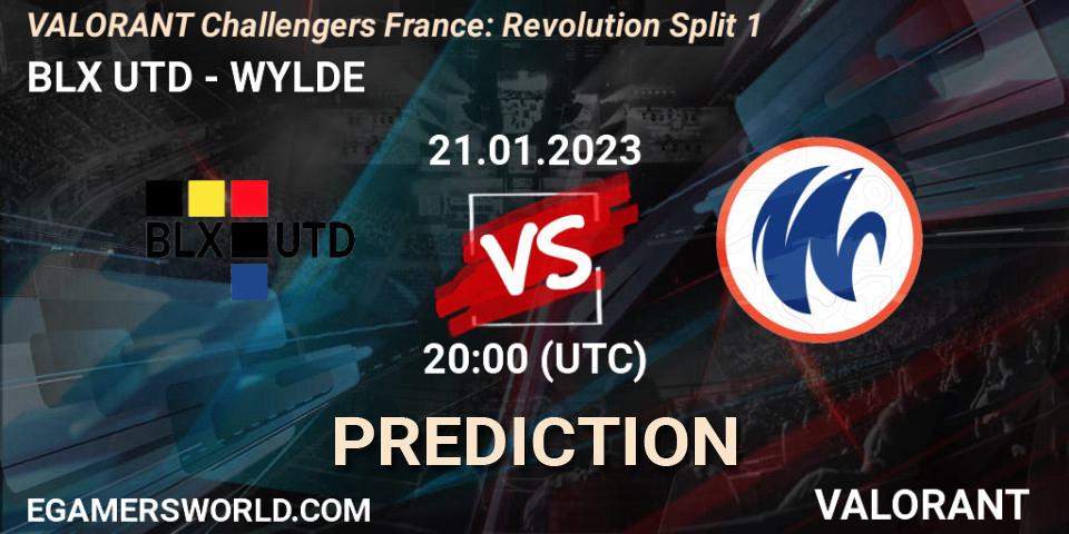 BLX UTD vs WYLDE: Match Prediction. 21.01.23, VALORANT, VALORANT Challengers 2023 France: Revolution Split 1
