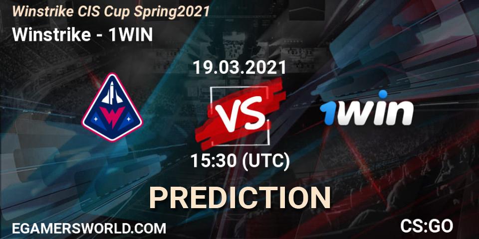 Winstrike vs 1WIN: Match Prediction. 19.03.21, CS2 (CS:GO), Winstrike CIS Cup Spring 2021