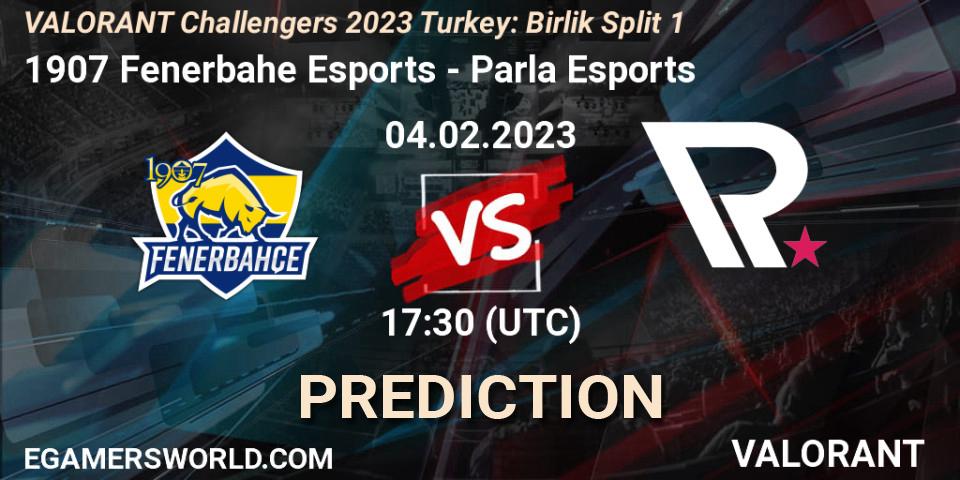 1907 Fenerbahçe Esports vs Parla Esports: Match Prediction. 04.02.23, VALORANT, VALORANT Challengers 2023 Turkey: Birlik Split 1