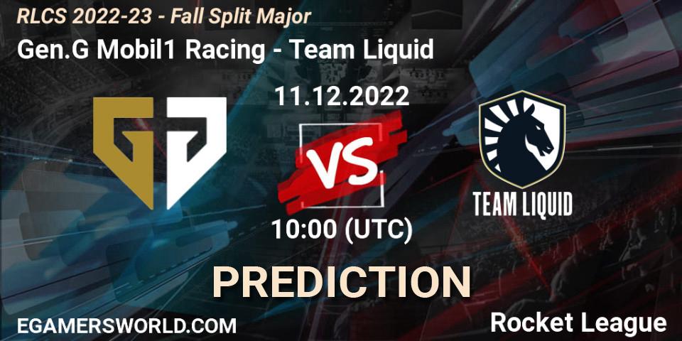 Gen.G Mobil1 Racing vs Team Liquid: Match Prediction. 11.12.2022 at 10:00, Rocket League, RLCS 2022-23 - Fall Split Major